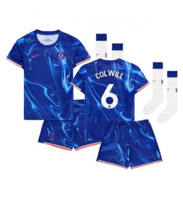 Chelsea Levi Colwill #6 Primera Equipación Niños 2024-25 Manga Corta (+ Pantalones cortos)